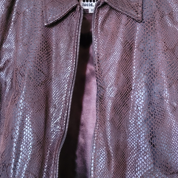 Leather snake skin jacket - Picture 2 of 2